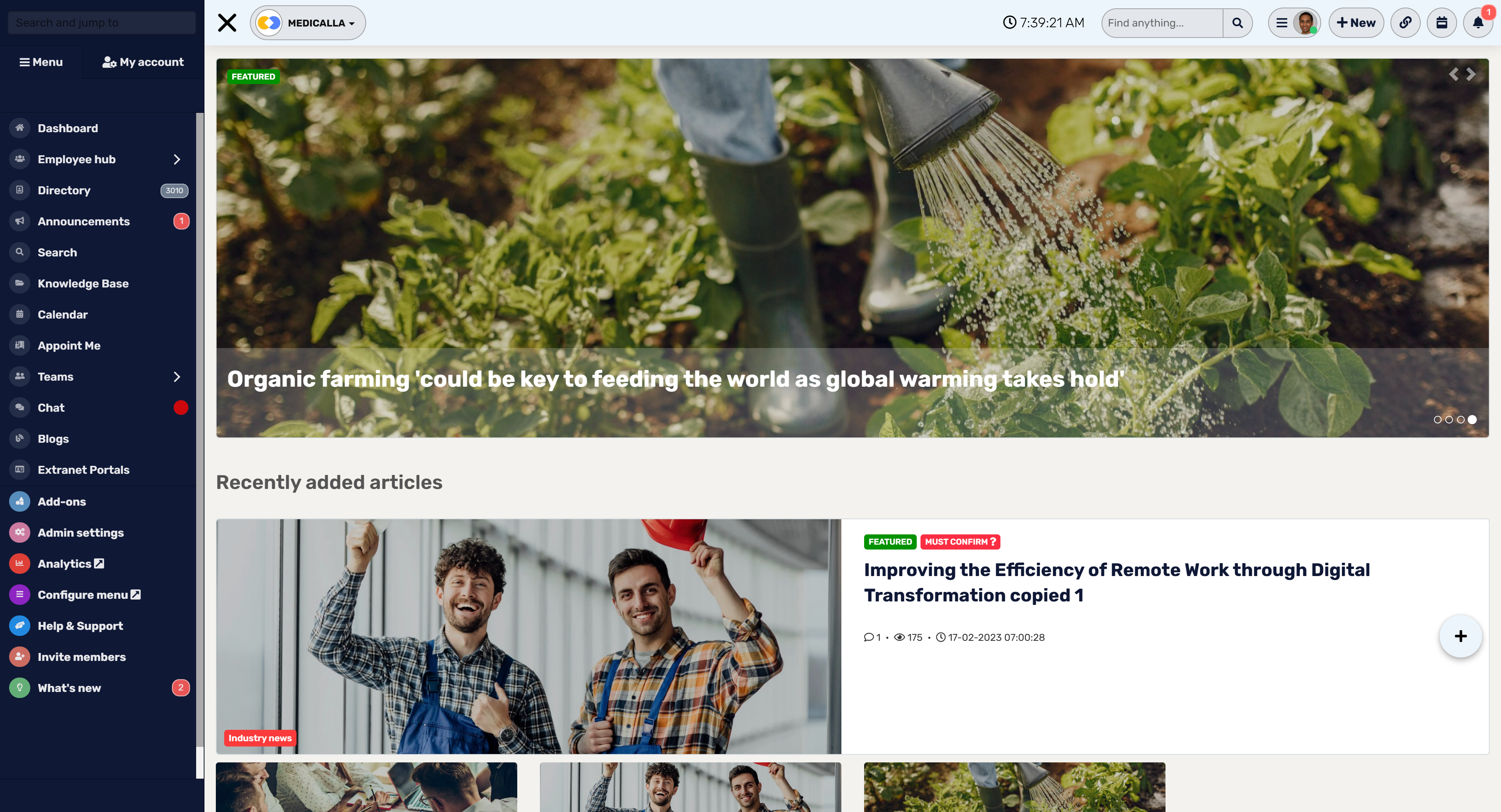 Sharing updates and news is a powerful way to keep everyone informed
