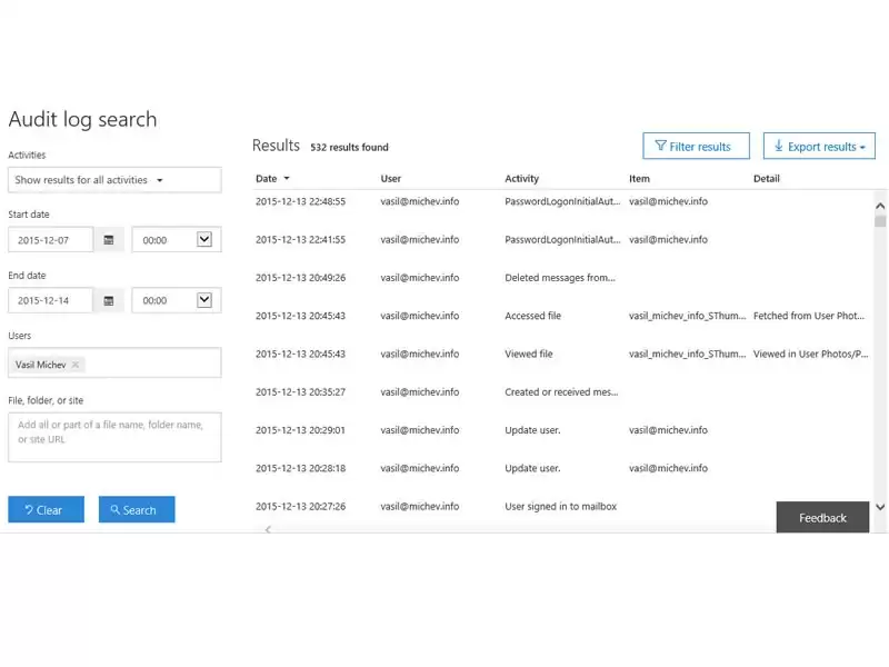 SharePoint File Access Logs