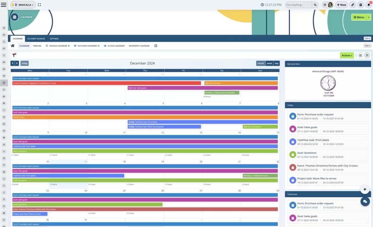 What are examples of intranets