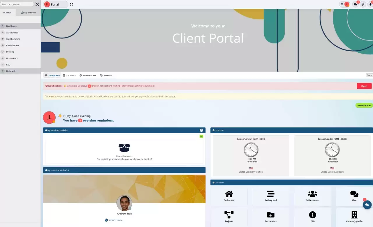 #1. AgilityPortal: Client Portal Software for Small Business