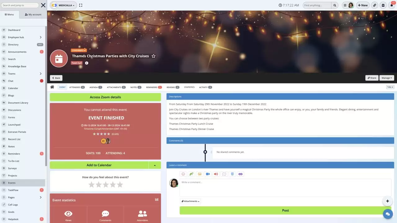 Plan your corporate event with AgilityPortal