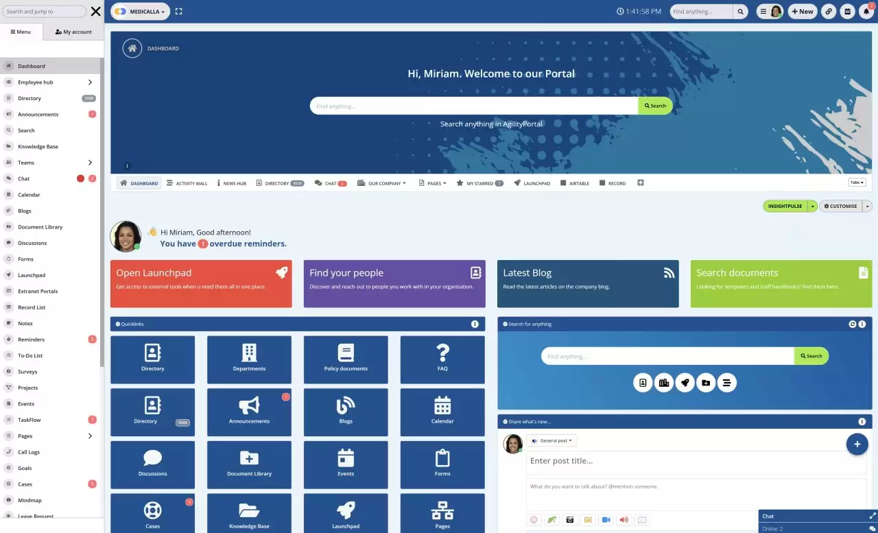 AgilityPortal - Announcements