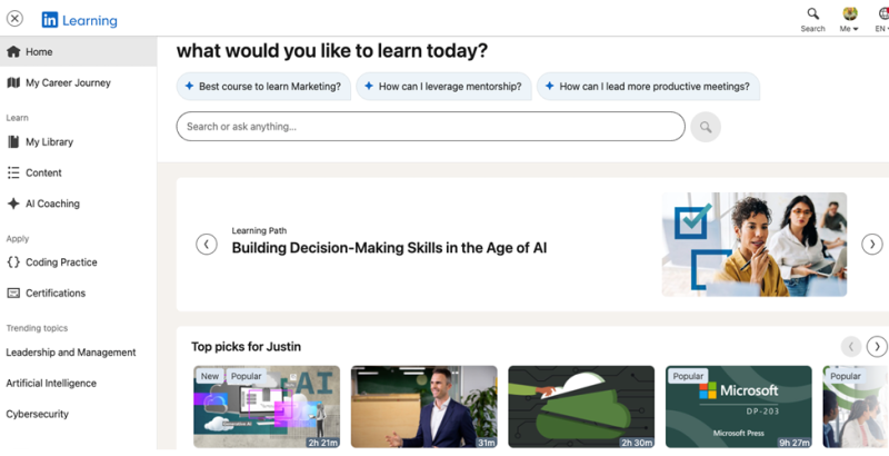 Solution #4: LinkedIn Learning — Scalable Skills Development for the Modern Workforce