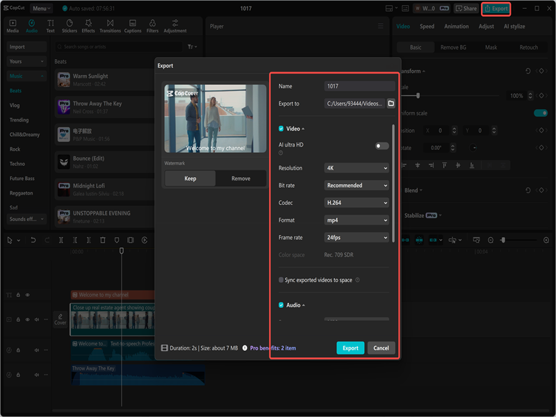 Preview, Export, and Share