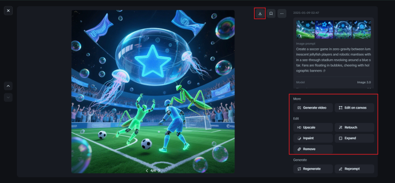 Step 3 – Customize Your Creation and Download the Dream