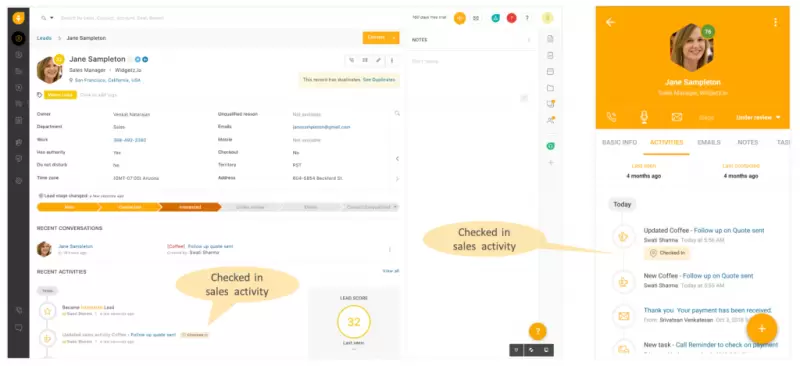 #3. Freshsales CRM – Streamlined Sales CRM with Built-In Automation