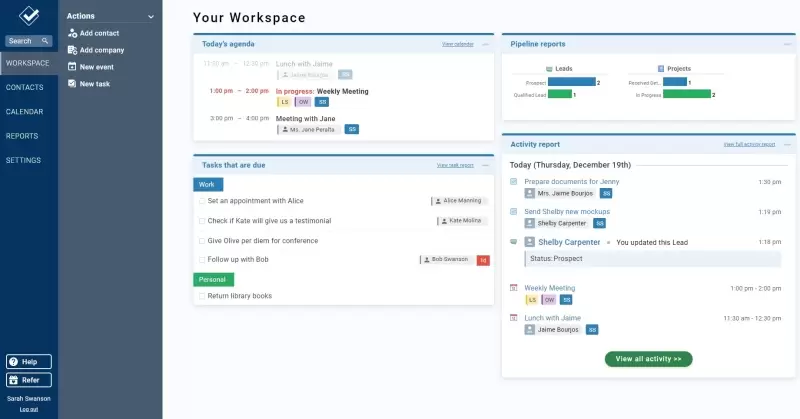 #8. Less Annoying CRM – Extremely Simple CRM Ideal for Solopreneurs