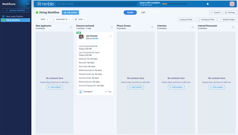 #7. Nimble – Social CRM Great for Personal Branding and Networking