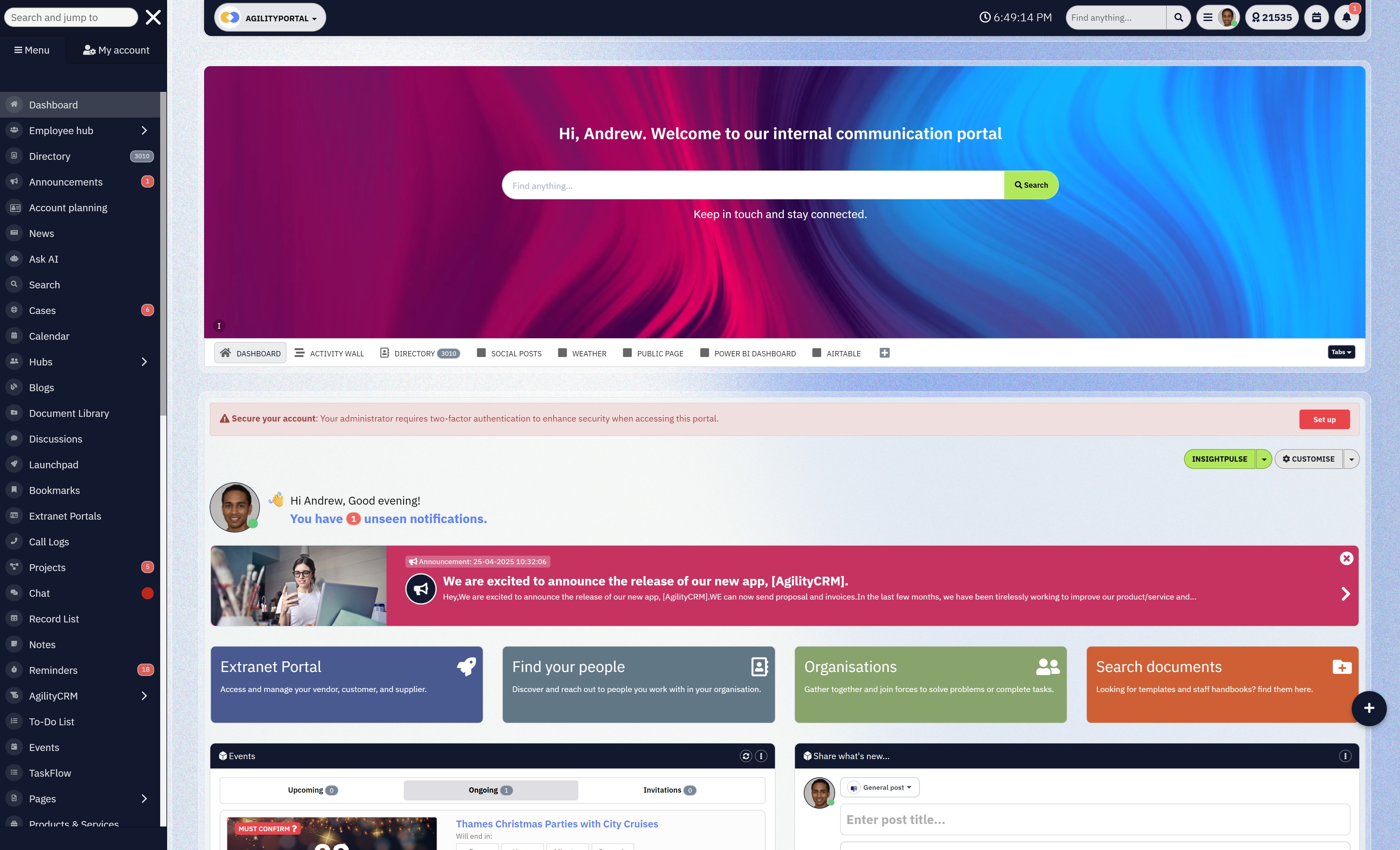 Discover a better way to work with AgilityPortal 