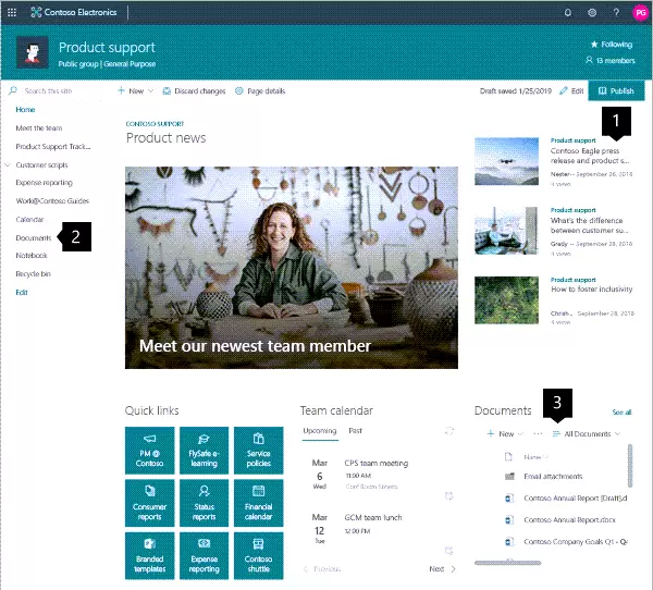 Operations Team Site Example