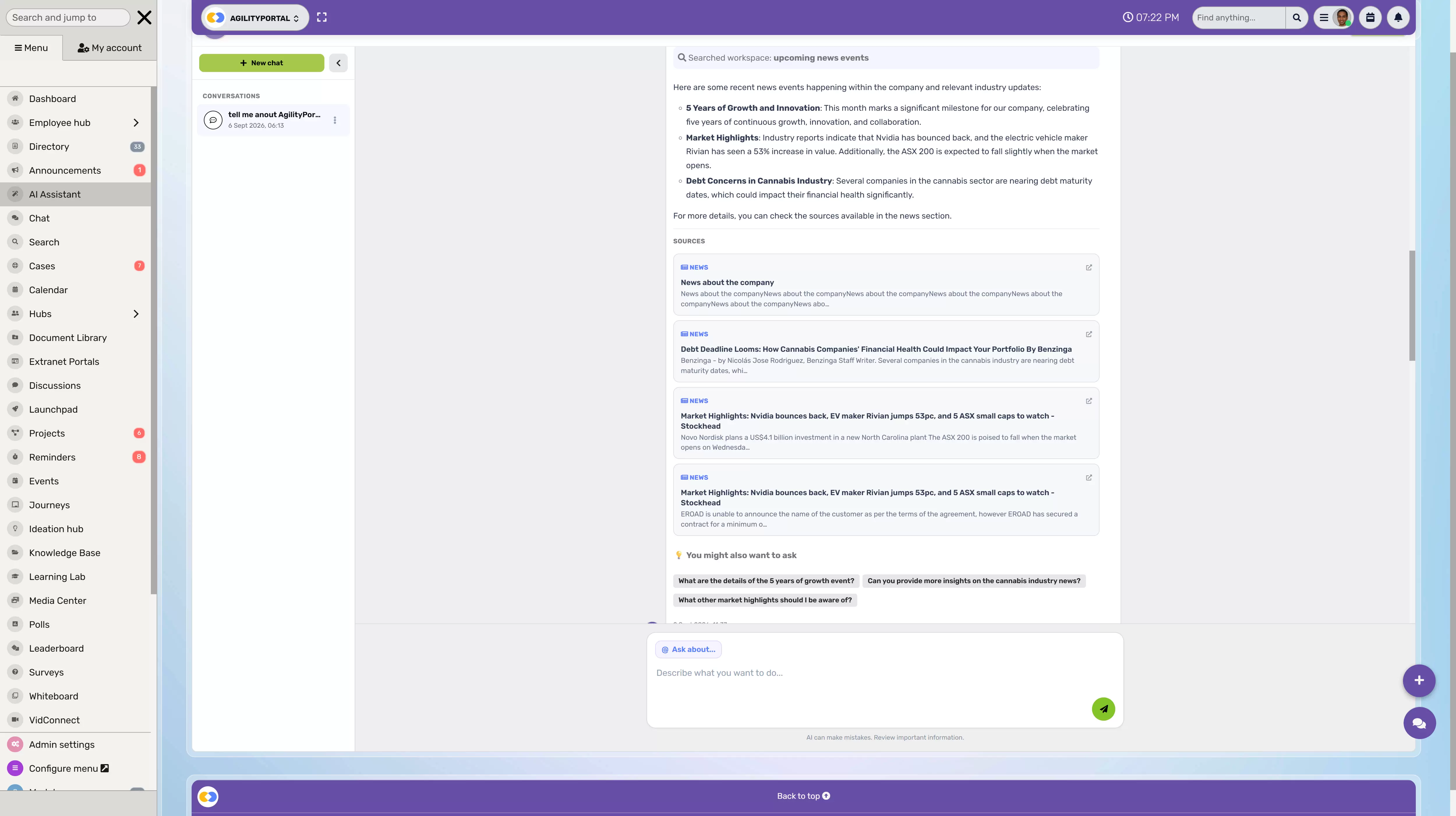 ai_assistant-AgilityPortal 20 Best Productivity Apps Tested in 2026&mdash;These 3 Changed How We Work - Insight Blog