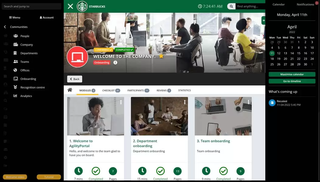 Starbucks Taleo Onboarding