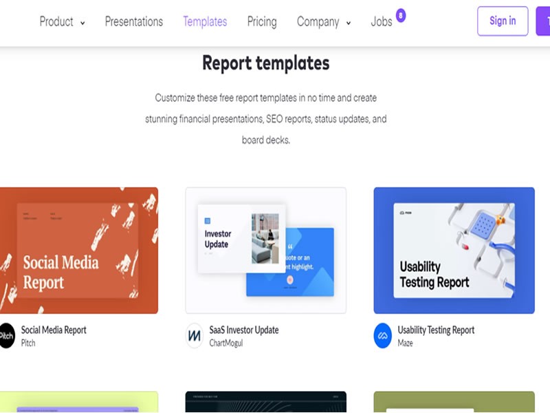 Use Report Templates to Prepare Your Reports