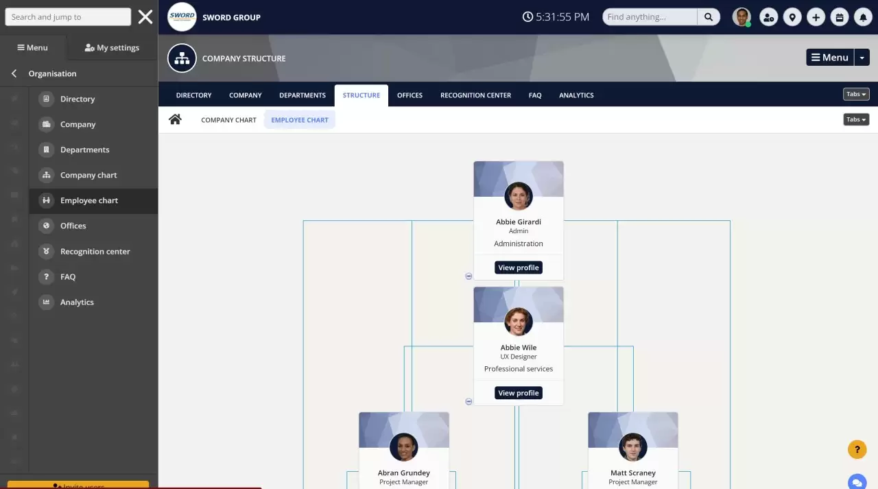 AgilityPortal -Voted best employee directory software