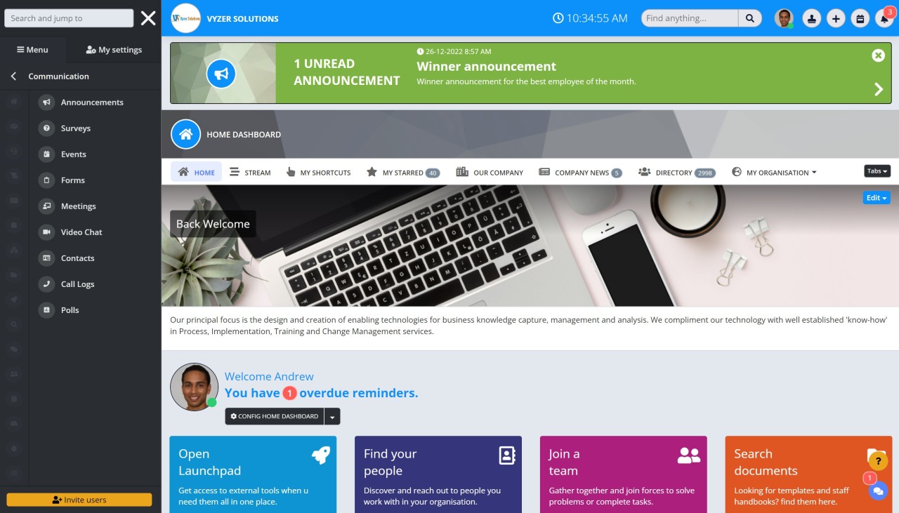 How can the intranet help you to improve internal communication