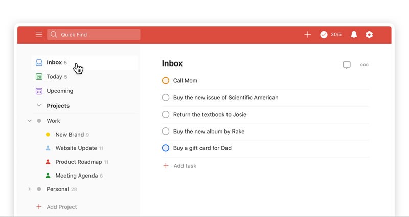Todoist Project Management Tool