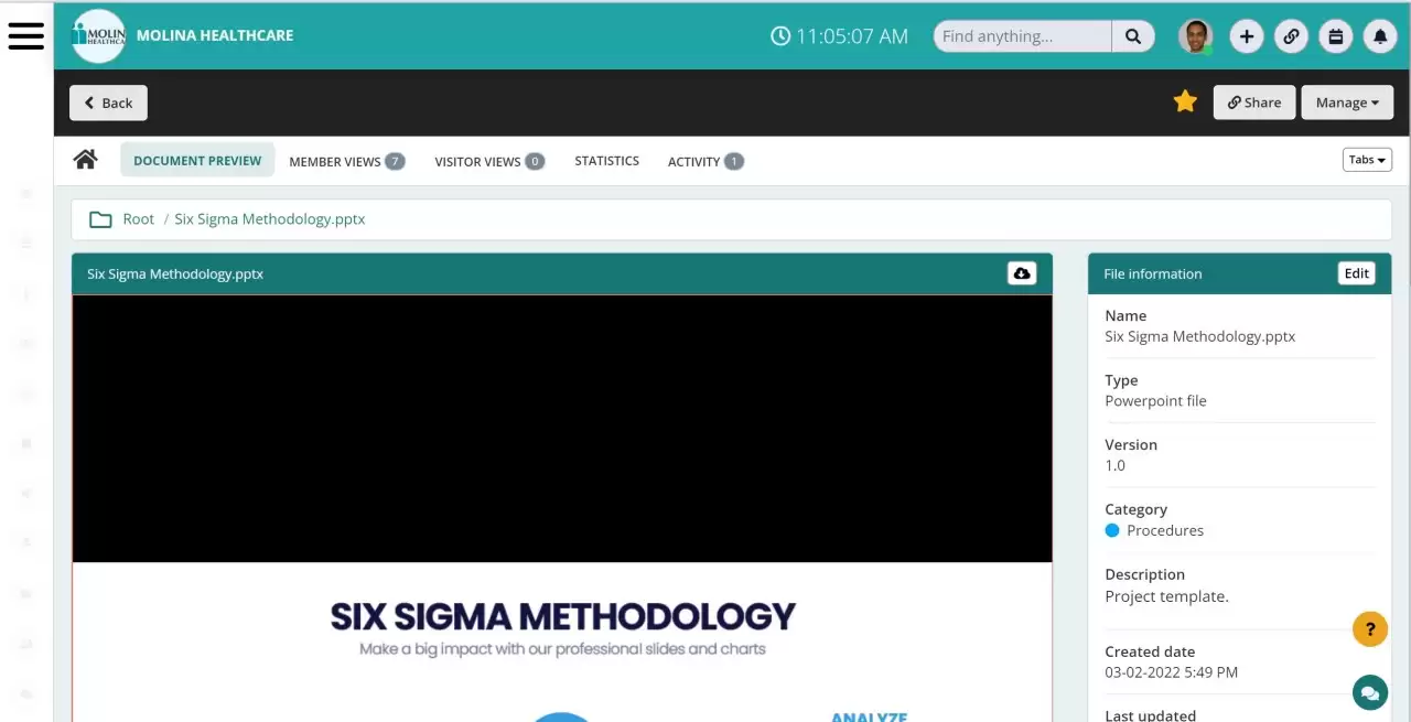 Modern intranet design