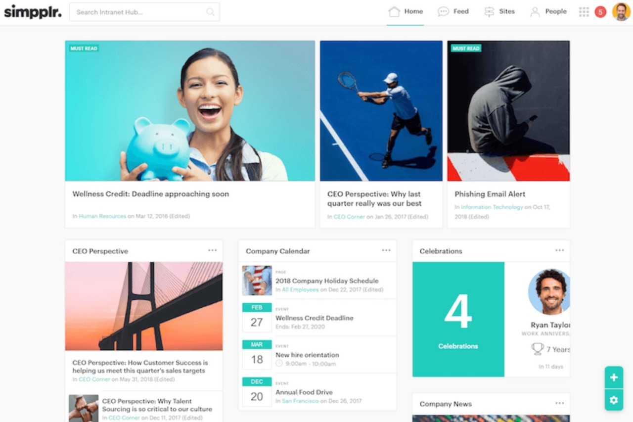 Modern Intranet Must Have Intranet Features And Best Examples Of Modern Intranet Must Have Intranet Features And Best Examples Of