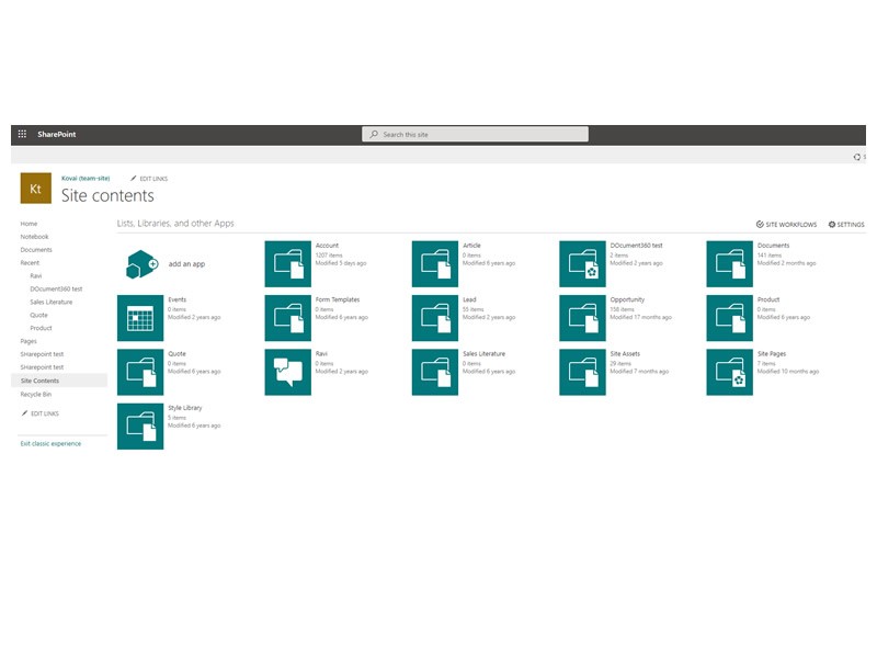 Sharepoint Knowledge Base Template