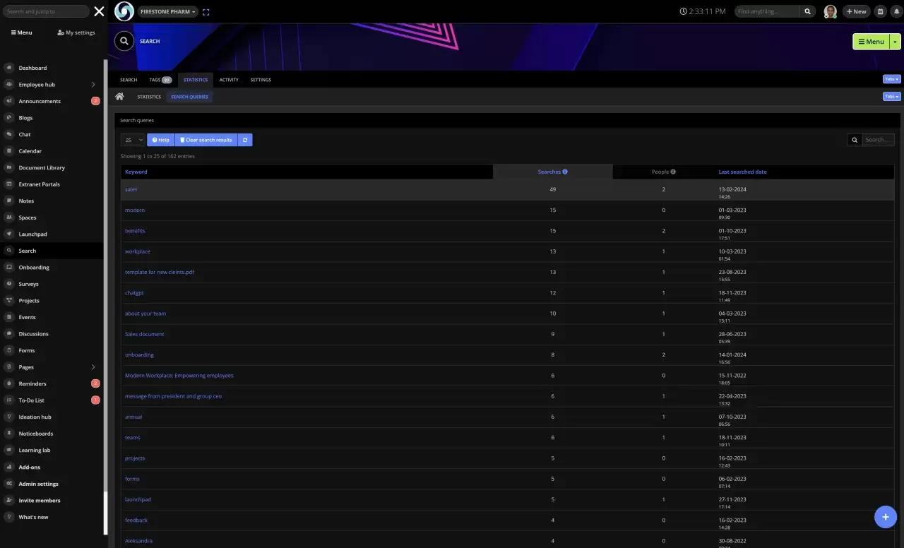 Intranet Search Engine Examples