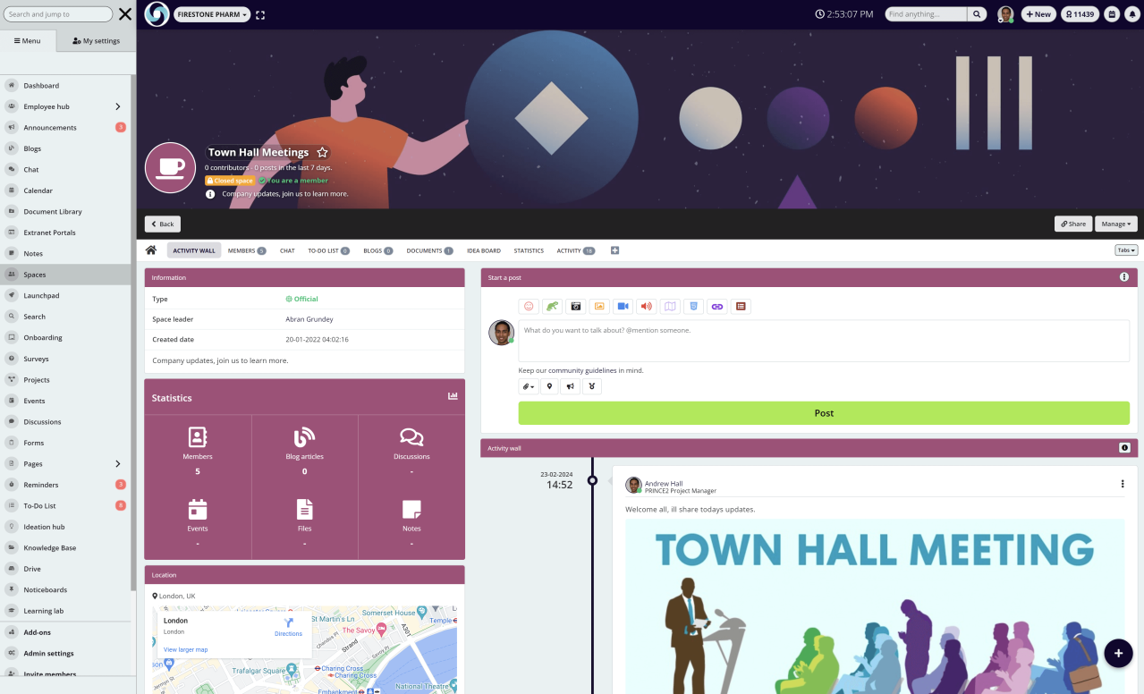 How Can you hold a town hall meeting on AgilityPortal?