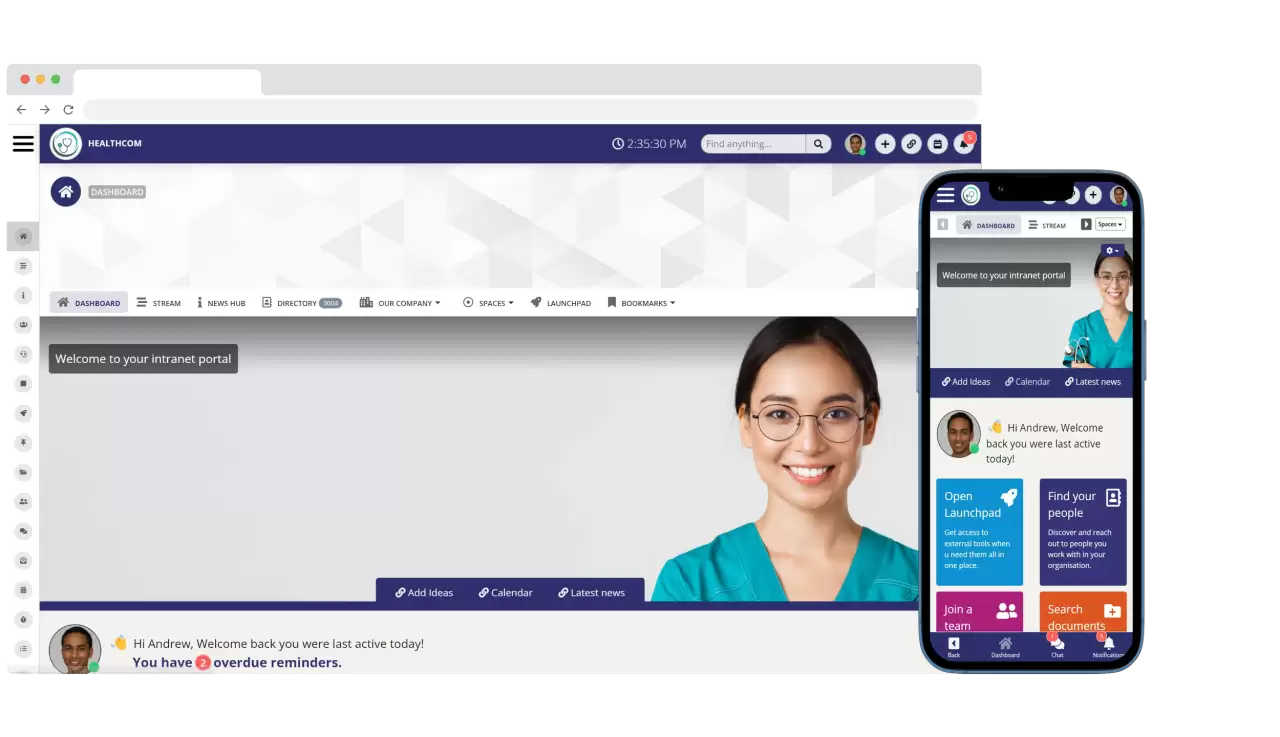 Intranet platform